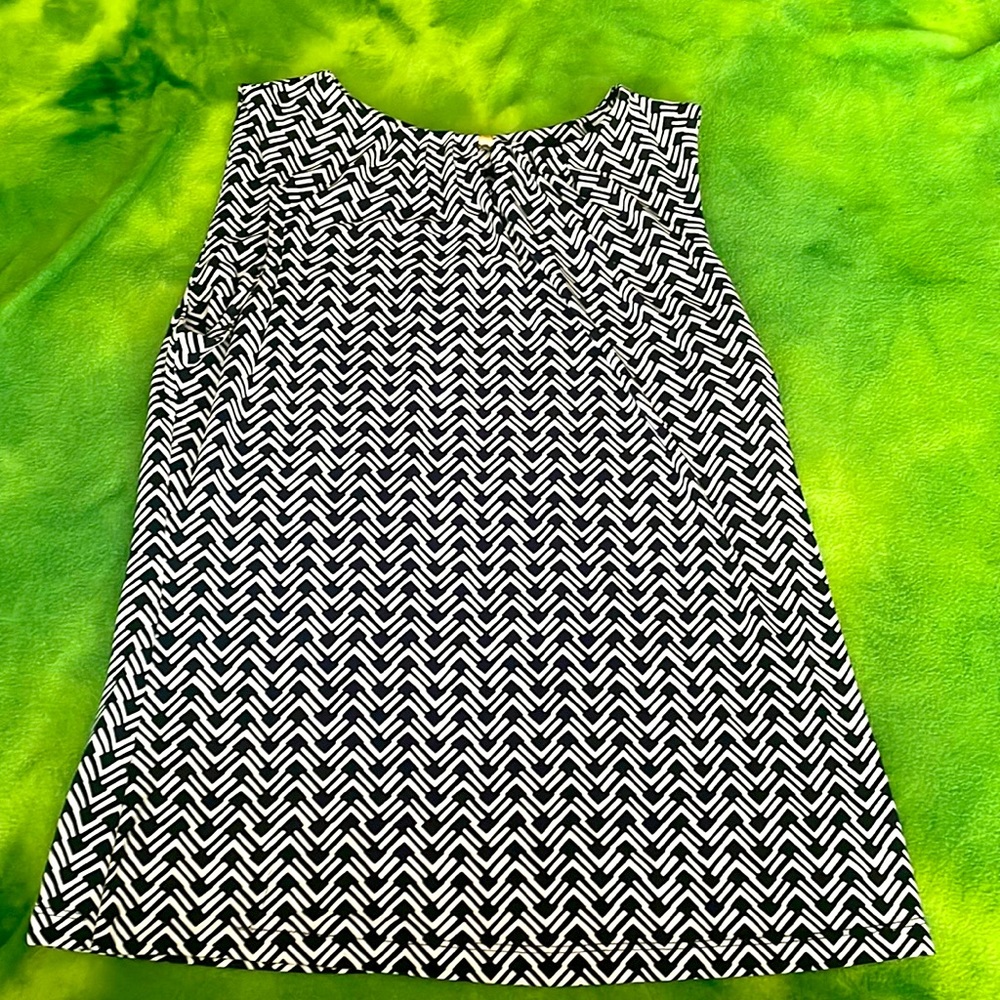 Ivanka trump black and white blouse